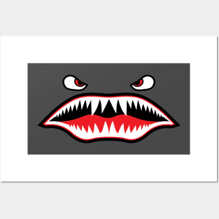 Flying Tiger Shark Mouth Posters and Art